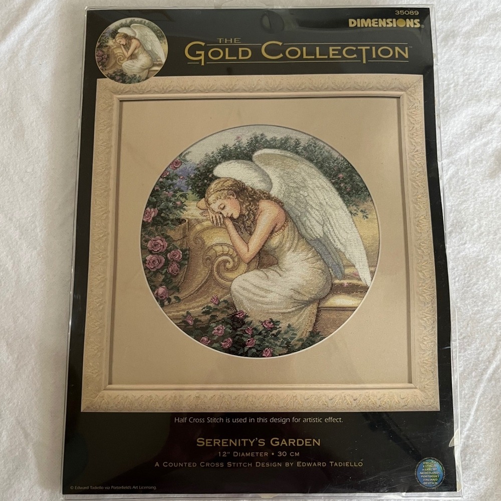 Dimensions Gold Collection Serenity's Garden Counted Cross Stitch Kit 35089